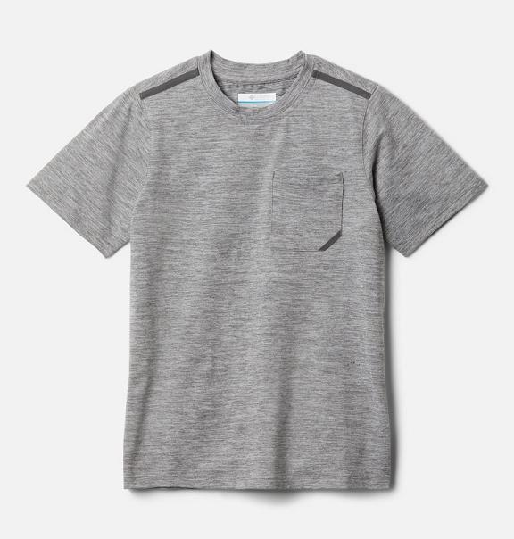 Columbia Tech Trek Shirts Grey For Boys NZ48976 New Zealand